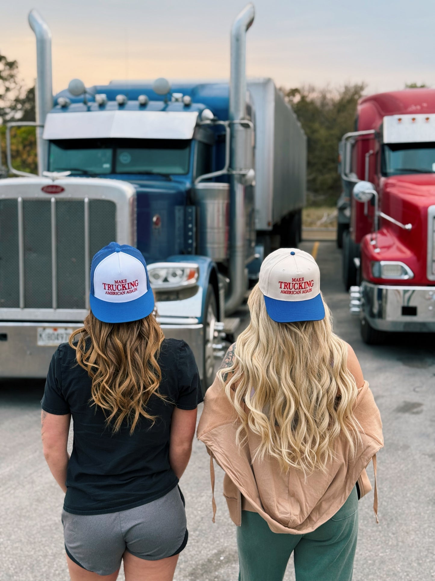 Make Trucking American Again blue